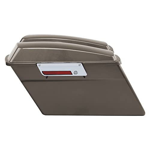 TCMT Hard Saddle bags Saddlebag Trunk W/Latch Keys & Liners Carpet Insert Fits For Harley Touring Road Glide Road King Street Glide Electra Glide Ultra Classic FLHT FLHR FLHX 1994-2013 - color: Glossy Painted Chrome Latches