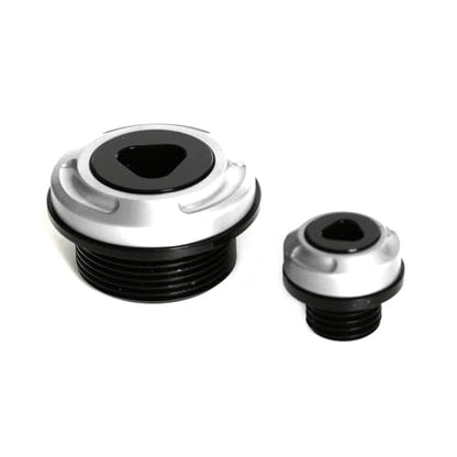 Monkey125 Engine Crankcase Cover Plugs Compatible with Monkey 125 GROM 125 CT125 DAX125 CNC Motorcycle Accessories Crankcase Hole Plug (Silver) - color: Silver3