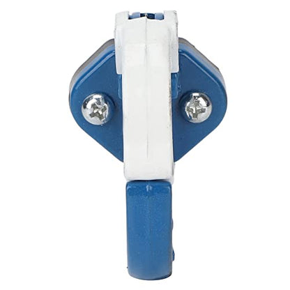 Estink Electric Scooter Front Claw Hook, Alloy Steel & Aluminum Motorcycle Hanger for Helmet & Bag Storage, 26.5 lb Load Bearing & Auto Lock Design for Safer Riding (blue+white)