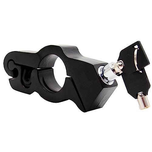 Motorcycle Throttle Lock Anti Theft Motorcycle Handlebar Lock Universal Heavy Duty Motorcycle Grip Handlebar Lock for Motorbike Scooter ATVs Sports Bikes Mopeds(Black)