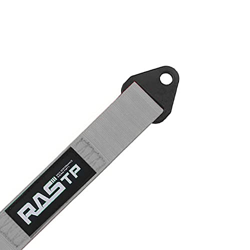 RASTP Limit Strap, Premium Quad Wrap Limit Strap Car Hauler Axle Straps Truck Wrecker Wheel Tie Down Strap with 10,000 Lb Webbing Strength (14 Inch, Gray) - color: Gray, size: 14 Inch