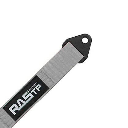 RASTP Limit Strap, Premium Quad Wrap Limit Strap Car Hauler Axle Straps Truck Wrecker Wheel Tie Down Strap with 10,000 Lb Webbing Strength (14 Inch, Gray) - color: Gray, size: 14 Inch