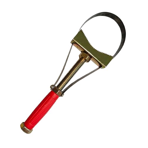 Adjustable Oil Filter Wrench Removal Tool Car Auto Cap Spanner Strap Disassembly Tool for Motorcycle Car Fit for 90-150mm Diameter