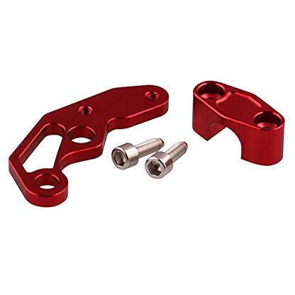 Universal Motorcycle Brake Cable Clip Oil Pipeline Clamp Aluminium Brake Clutch Wire Oil Pipe Cable Clamp Fit for Yama-ha Hon-da - color: Red