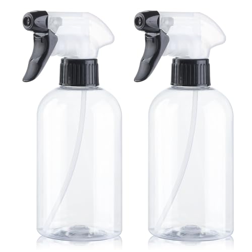 Spray Bottles BPA free Plastic Spray Bottle 10oz/300ml Adjustable Sprayer Empty Refillable Container Mist Stream for Watering Plants, Pet Training, Kitchen Cleaning - color: Dual-color
