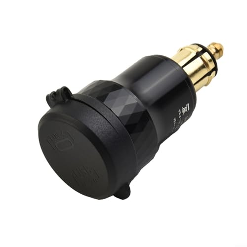 4.2A Dual USB Charger Socket For BMW Motorcycle, DIN Style Adapter With Protective Cover, CNC Aluminum, for Compatible With F800 F650 F700 R1200 For GS RT Series