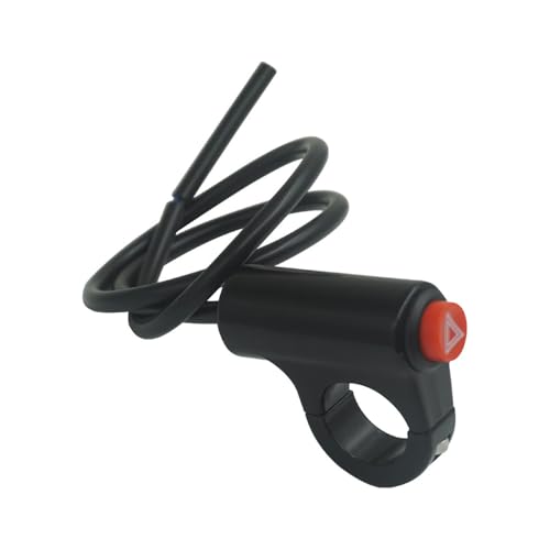 Motorcycle Hazard Light Switch Button Emergency Warning Signal Light Switch Button Double Flash Switch for Motorcycle Motorbike Scooter