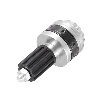 X AUTOHAUX 1 Pair Universal 18mm Handlebar End Caps Plug Bar End Aluminum Alloy for Motorcycle Silver Tone - color: Silver Tone