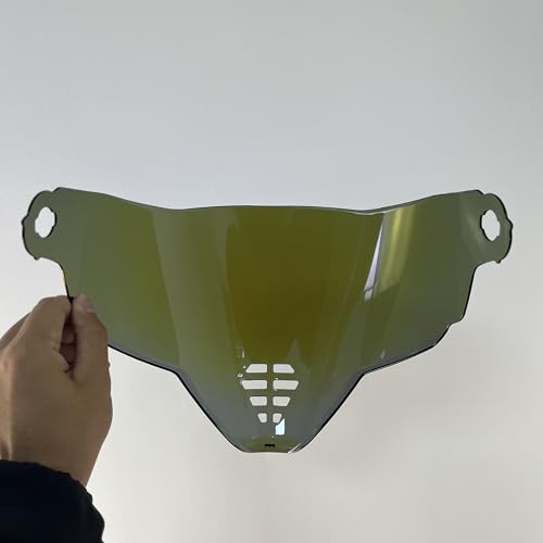 YMTSGEA Airflite Helmet Visor Replacement for IC-06.Motorcycle Helmet Shield Windshield Sunshield PC Lens UV Protection Compatible with Airflite IC-06 (Revo Deep Blue) - color: Revo Deep Blue