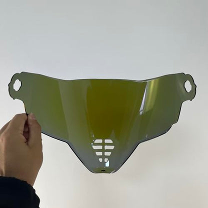 YMTSGEA Airflite Helmet Visor Replacement for IC-06.Motorcycle Helmet Shield Windshield Sunshield PC Lens UV Protection Compatible with Airflite IC-06 (Revo Deep Blue) - color: Revo Deep Blue