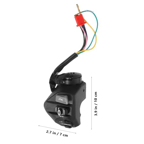 Totority 2pcs Motorcycle Handlebar Switch Set for Mio Lc135, Waterproof Left Handle Control Switch with Horn Button, Motorcycle Electrical Replacement Parts for Scooter and Motorbike