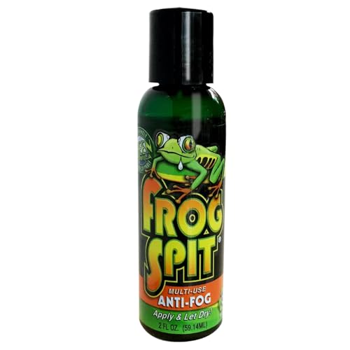 FROG SPIT Anti-Fog Concentrate | 2 oz. Bottle of Anti-Fog Solution | Anti Fog for Glasses, Goggles, Face Masks, Helmet Face Shields - size: 2 Ounce