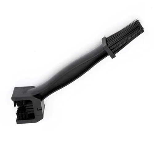 1PC Motorbike Chain Brush Plastic 3-Sided Square Head Brush Motorcycle Cleaning Chain Outdoor Scrub Road Care Tool Compatible with Automotive Motorcycle Parts Works with Fits for Use with(Black) - color: black