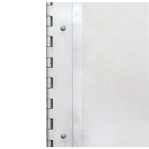 Extreme Max 3005.5272 Hinged Aluminum Trailer Door Slider Plate - 68", Silver - size: 68" x 12"