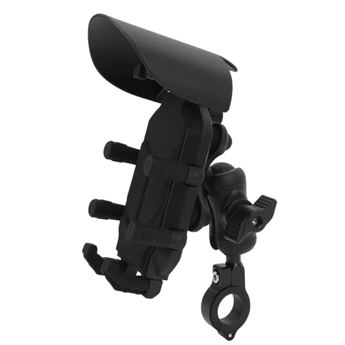Motorcycle Phone Mount, Anti Shake Vibration Dampener High Speed Secure Lock Bike Phone Holder, Handlebar Mount with Adjustable Bracket and Anti Theft Design for