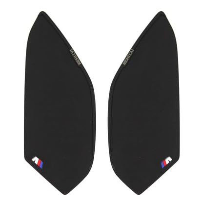 NIGHT CAT Motorcycle Tank Pad,Compatible with 2019 and Later Years S1000R S1000RR,Motorcycle Fuel Tank Protector,Gas Tank Decals(Side Traction pad) - size: Side Traction Pads - Black