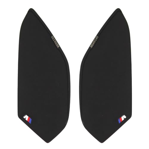 NIGHT CAT Motorcycle Tank Pad,Compatible with 2019 and Later Years S1000R S1000RR,Motorcycle Fuel Tank Protector,Gas Tank Decals(Side Traction pad) - size: Side Traction Pads - Black