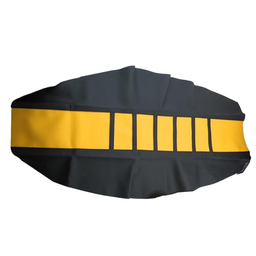 Motorcycle Universal Seat Cover Non-Slip Suitable Rubber Striped Seat Covers Soft for CRF150F CRF230F CRF250F CRF250R YZ125 YZ250 KX60 KX65 KX80 KX85 KX125 Dirt Pit Bike Motocross Off Road Motorbike - color: Gold