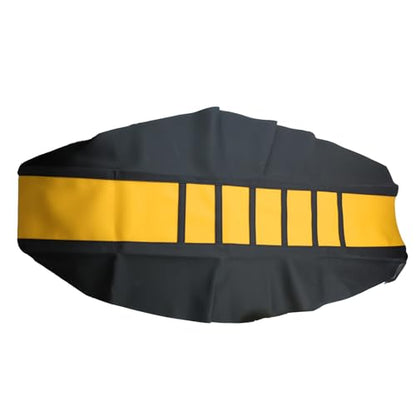Motorcycle Universal Seat Cover Non-Slip Suitable Rubber Striped Seat Covers Soft for CRF150F CRF230F CRF250F CRF250R YZ125 YZ250 KX60 KX65 KX80 KX85 KX125 Dirt Pit Bike Motocross Off Road Motorbike - color: Gold