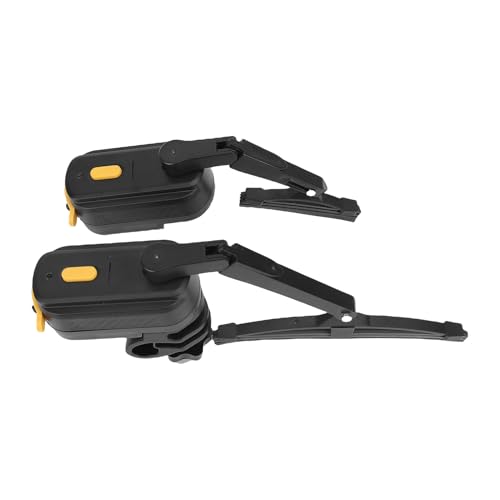 2 Speeds 1200mAh Rechargeable Helmet Windshield Wiper, Motorcycle Helmet Wiper with Telescopic Bracket, Universal Helmets Visor Cleaner for Most Visor
