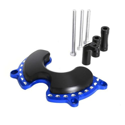 Monkey125 Left Right Engine Cover Protector Slider Compatible with Monkey 125 Super Cub C125 2018-2021 3D CNC Motorcycle Accessories Engine Crankcase Guard (Blue) - color: Blue2