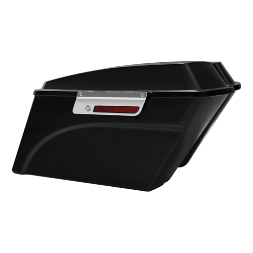 TCMT Hard Saddlebags Trunk W/ 6x9 Speaker Lid Latch Key & Liners Carpet Insert Fits For Harley Touring Models CVO Road Glide Road King Street Glide Electra Glide Ultra Classic 1994-2013 - color: 6x9" Dual Speaker Lid Chrome Lacthes
