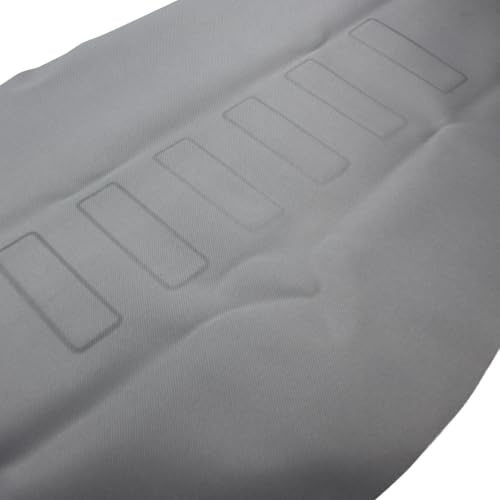 Motorcycle Seat Cover Rubber Striped Grip Gripper Soft Universal for CRF WR WRF RMZ YZF SXF EXC EXC XC SXCR KLX Dirt Pit Bike Pro Motocross Off Road (White) - color: White