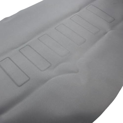 Motorcycle Seat Cover Rubber Striped Grip Gripper Soft Universal for CRF WR WRF RMZ YZF SXF EXC EXC XC SXCR KLX Dirt Pit Bike Pro Motocross Off Road (White) - color: White