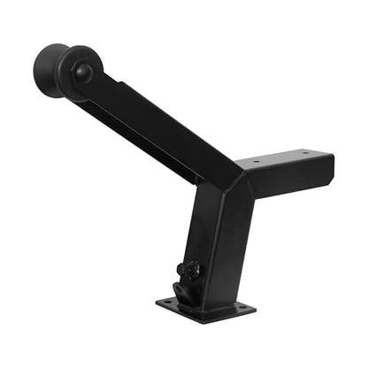 Extreme Max 3006.8785 Adjustable Height Notched Winch Stand with Roller - Black Powder Coat Finish, Hardware Fits 3" W x 4" H Trailer Frames - color: Black, size: Fits 3"W x 4"H Trailer Frames