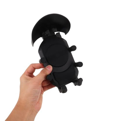 Healeved Motorcycle Phone Holder with Anti-Vibration Shock Absorber, Detachable Bike Handlebar Mount for Navigation and Camera Use, Secure Cellphone Bracket for Motorbike Riders