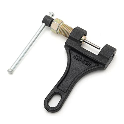 Universal Chain Breaker Riveting Tool Kit for Motorcycle, Dirt Bike, ATV Heavy Duty Tool for 420 520 525 530 Bike Chains