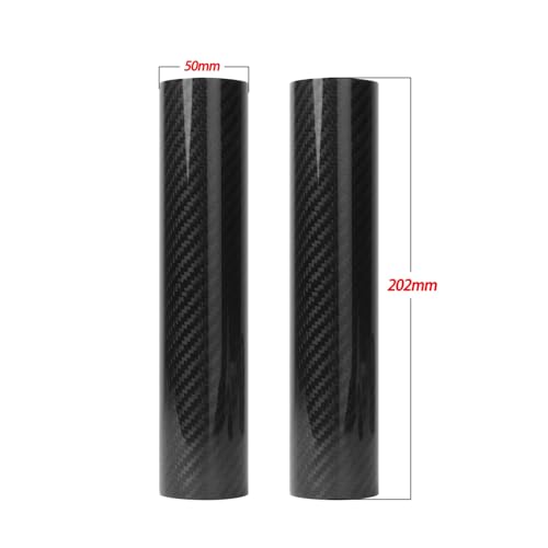 Fit for Most Motorcycle 160-260MM Carbon Fiber Adjustable Front Fork Shock Guard Protector for KTM HO&NDA YAM&AHA SUZ&UKI (Length:202MM) - size: Length:202MM