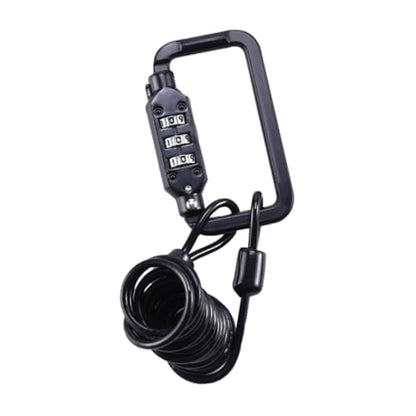 Motorcycle Helmet Lock Cable, Portable Steel Wire Helmet Safety Lock with Combination Password, Lightweight Tamper-Resistant Motorcycle Accessory for Outdoor Security