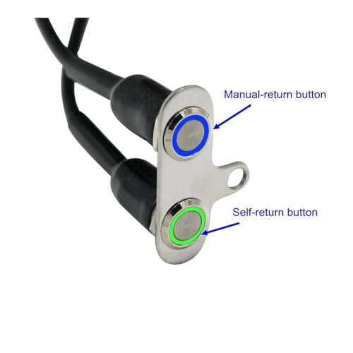 Stainless Steel Motorcycle Switch ON-Off Handlebar Adjustable Mount Waterproof Switches Button DC12V Fog(D3) - color: D3