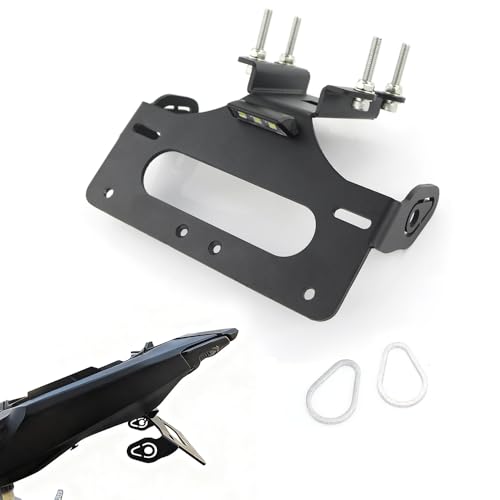 Fender Eliminator Fit for MT-07 21-24 / YZF R7 21-26 License Plate Holder with LED Light Tail Tidy Fit with Aftermarket/OEM Turn Signals