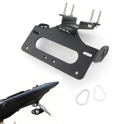 Fender Eliminator Fit for MT-07 21-24 / YZF R7 21-26 License Plate Holder with LED Light Tail Tidy Fit with Aftermarket/OEM Turn Signals