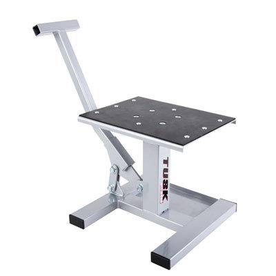 Tusk Adjustable Dirt Bike Motorcycle Lift Stand – Height Adjustable Maintenance Stand for Off-Road and Motocross Service