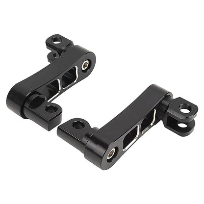 Foot Peg Highway Bracket Adjustable Foot Peg Extension Bracket Compatible with Motorcycles for Riders and Passengers - color: Black and White