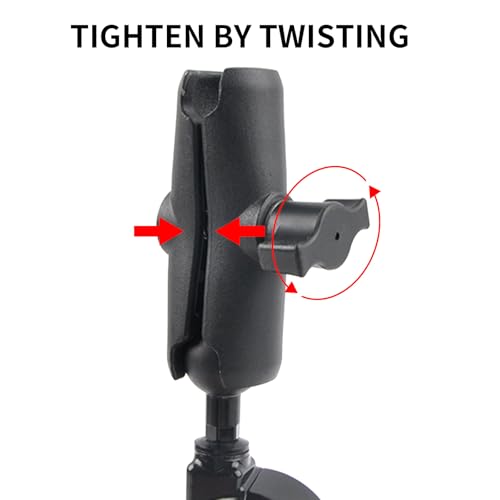 PANICAL Motorcycle for Honda Goldwing GL1800 F6B DCT 2018-2026 Parts Special Vehicle Handlebar Phone Holder Paired 25mm 1" Ball Head Adapter Holder Aluminum Alloy (Mobile Phone Holder A)