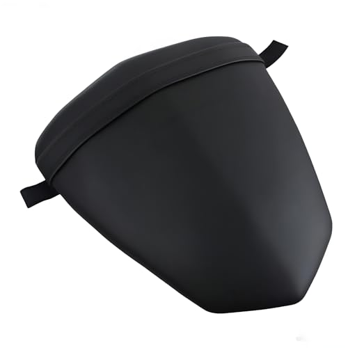 Rear Passenger Pillion Seat Cushion Compatible with Yamaha YZF R1 2009-2014 - Black Leather Replacement Pad for YZFR1 Sportbike - High-Density Foam Saddle for Enhanced Passenger Comfort - size: Yamaha R1 09-14