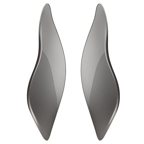 Advanblack Billet Silver Side Wings Air Deflectors, Fairing Side Wing Windshield, Fairing Side Shield, Adjustable Wind Deflectors, Compatible for Harley Touring Street Electra Glide 2014-2023 - color: Billet Silver