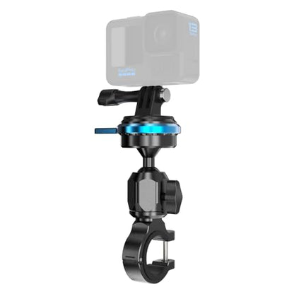 SOH Aluminum Handlebar Bike Pole Mount Motorcycle Handlebar Clamp Holder Mount Compatible with GoPro Hero 13/12/11/10/9, DJI Action 5 Pro/4/3 Cameras, AKASO and More Action Cameras