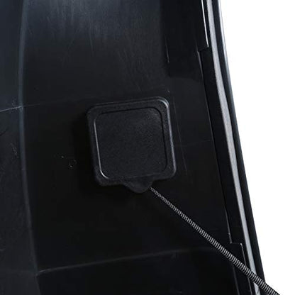TCMT Black Denim 13.7" King Trunk W/Latch Key with Speaker Cut Outs Fit For Harley Trunk Touring CVO Road King Road Glide Street Glide Electra Glide Ultra Limited 2014-2025 - color: Black Denim(W Speaker Holes)