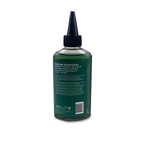 Scottoiler Essentials Micro vSystem Automatic Motorcycle Chain Lubrication System & Scorpion Dual Injector - Twin Feed applicator with 4.2fl.oz Biodegradable Green Scottoil Refill Bundle