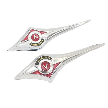 Motorcycle Chrome Fuel Oil Gas Tank Emblem Badge 3D Decals Stickers Fit for Kawasaki Vulcan 900 VN 900