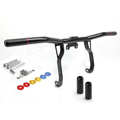 DREAMIZER Engine Guard Crash Bar Compatible with Harley Touring 2014-2023 Road King Street Glide Electra Glide - Glossy Black Flat-Out Bar Protector