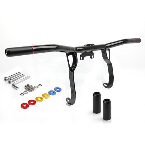 DREAMIZER Engine Guard Crash Bar Compatible with Harley Touring 2014-2023 Road King Street Glide Electra Glide - Glossy Black Flat-Out Bar Protector