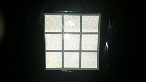 LiteMark | Reflective Square Kit | Night Visibility Adhesive Sticker Squares for Bike/Stroller/Helmet/Scooter/Stairs - Black (18 Pack) - color: Black, size: 1.5 Inch