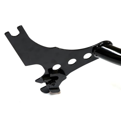 MZS Motorcycle Backrest Sissy Bar, 22" Detachable Passenger Rear Pad Quick Release Accessories Black Compatible with Sportster XL 883 1200 XL883 XL1200 Iron 2004-2022