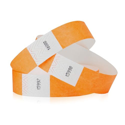 1,000 WristCo Goldenrod Tyvek Wristbands for Events - Comfortable Tear Resistant Paper Bracelets ID Wrist Bands for Concerts Festivals Admission Party Identification - color: Goldenrod